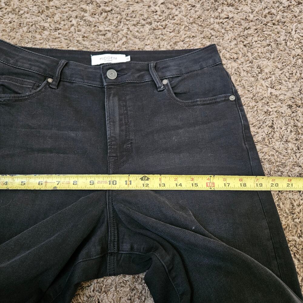 The After Midnight Black Wide Leg Cropped Jeans by Hidden Jeans 32 - Picture 8 of 11